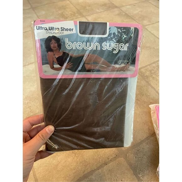 Vintage Retro 1960’s 1970’s Pantyhose Lot In Package 5 Pair - Picture 9 of 10